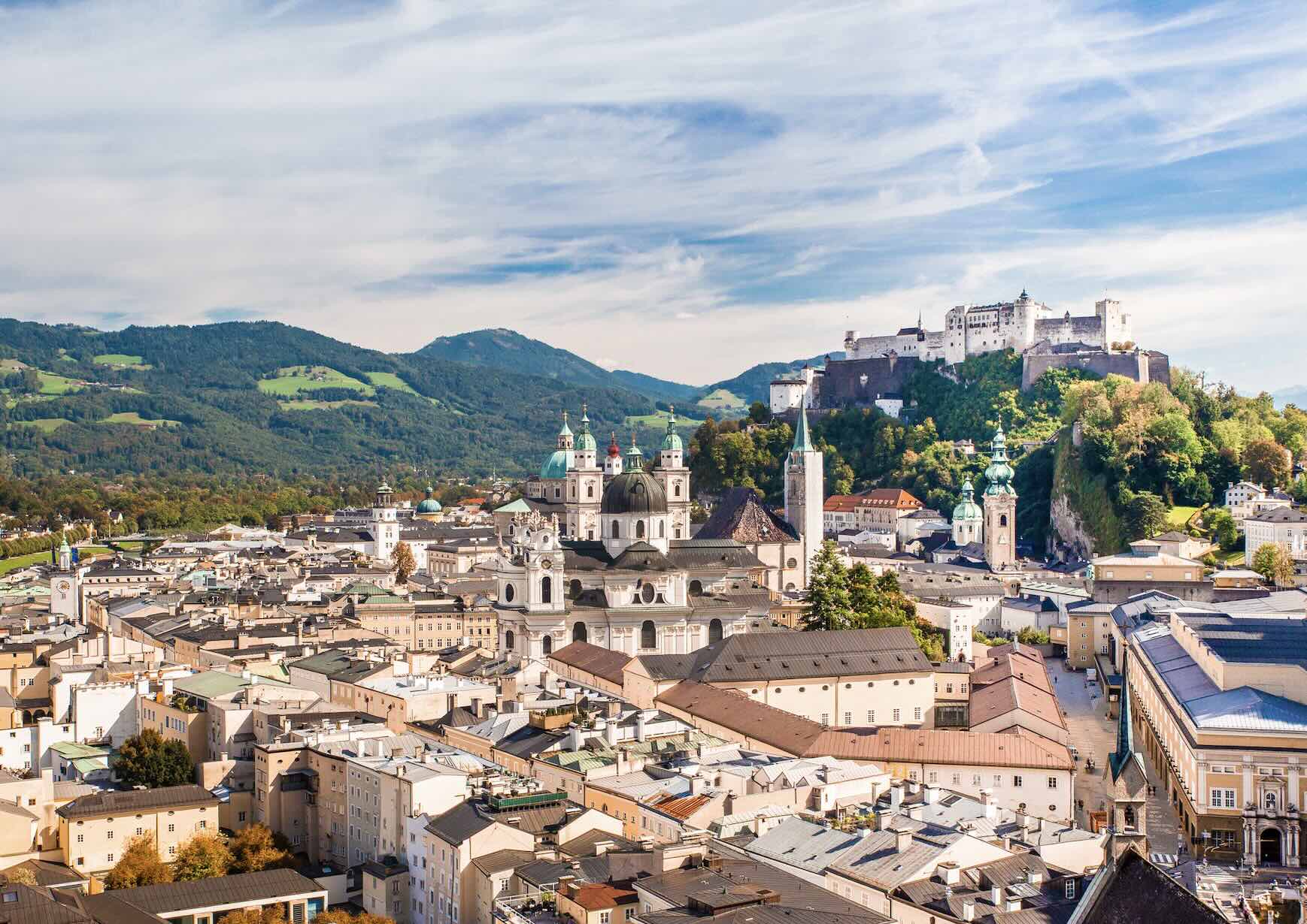 Salzburg is situated in the Salzkammergut region were the backdrop for the 1965 film The Sound of Music.