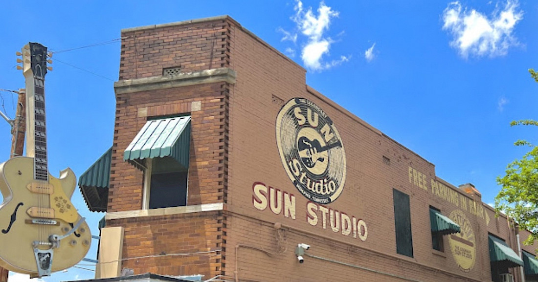 Sun Studio where Elvis recorded his first song.