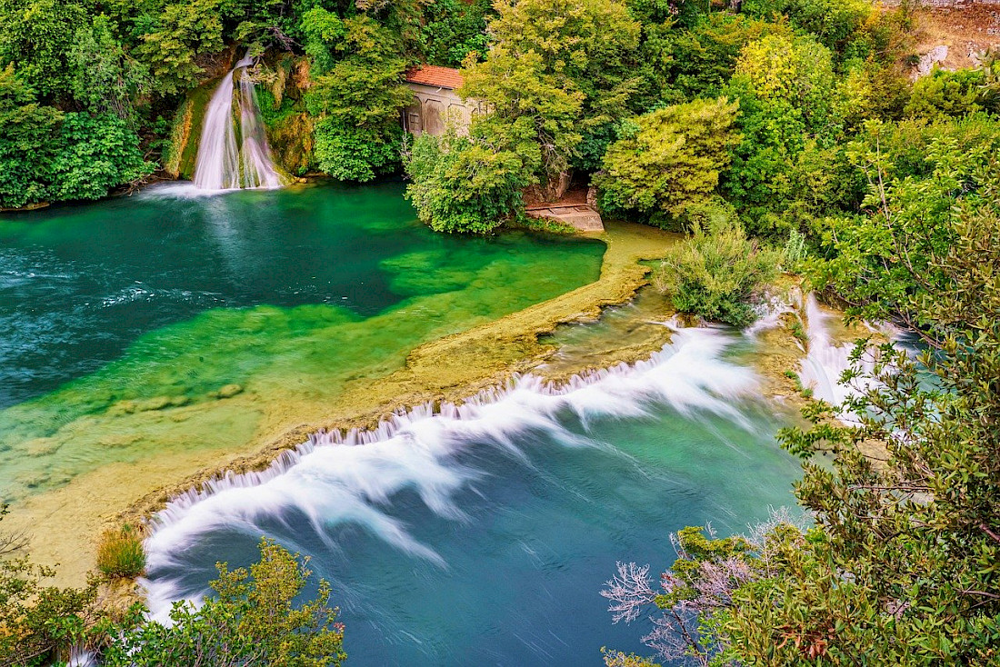 The waterfalls of Plitvice Lake National Park