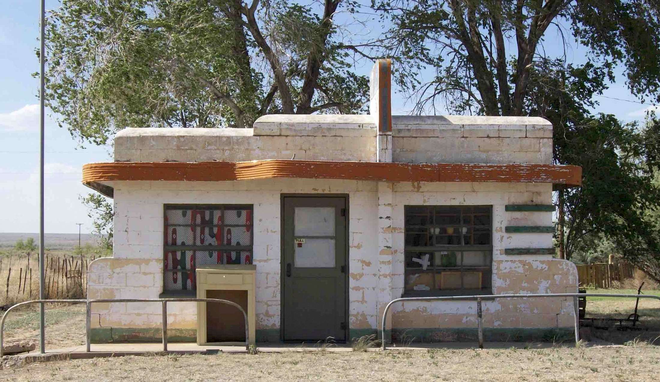 A ghostly look at the past in Glenrio.