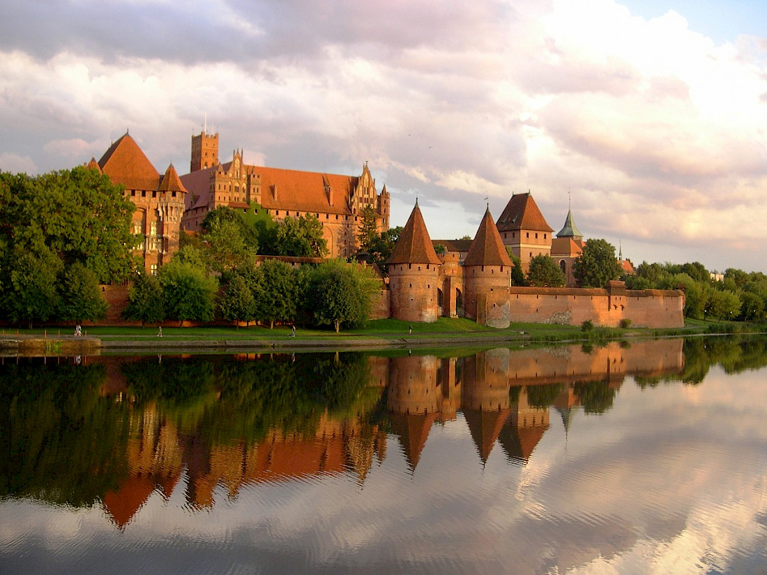 Malbork Castle is largest brick castle in the world.